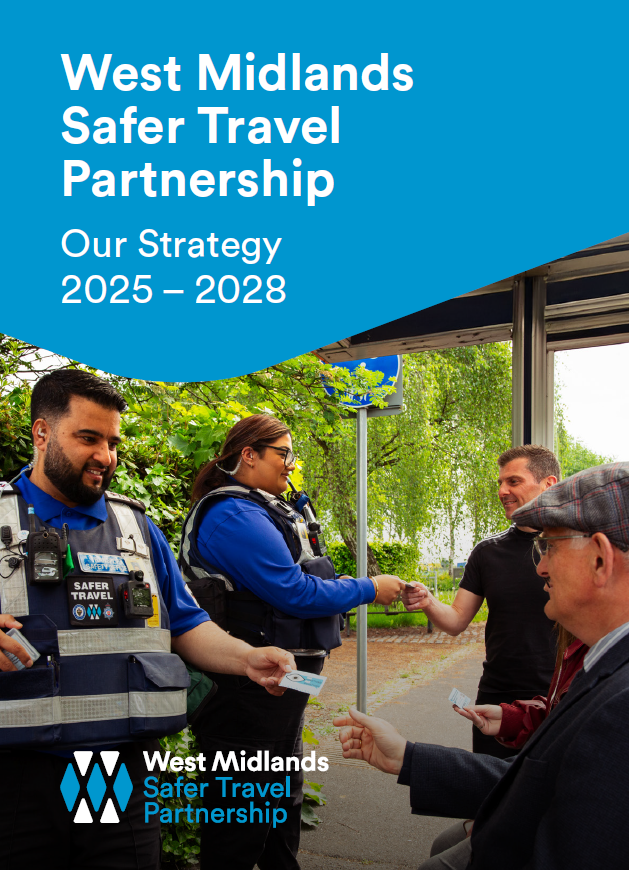 Image of Transport Safety Officers talking with bus passengers